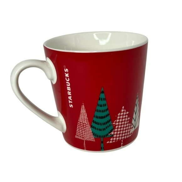 Starbucks 2017 Christmas Tree Red Holiday 16 Oz Tumbler & 18 Oz Coffee Mug Set - Picture 6 of 9